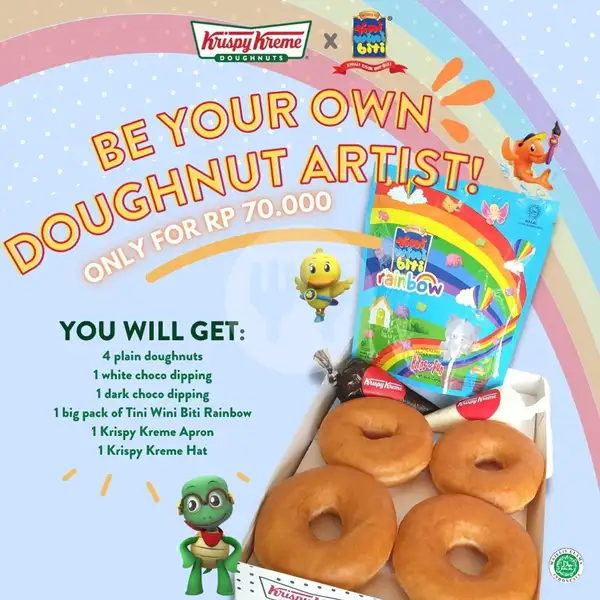 Kripy Kreme Doughnut Décor Rainbow | Krispy Kreme, Summarecon Mall Bekasi