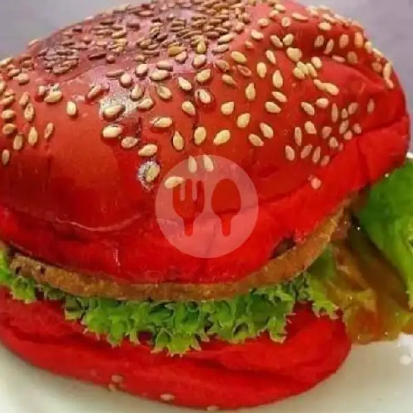 Burger Merah Daging Sapi + Keju | Roti Bakar,pisang Bakar,burger Dan Hotdog