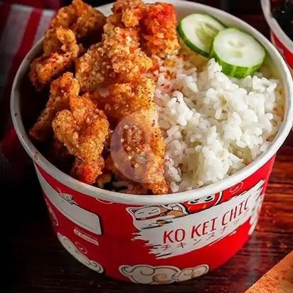 Ricebowl Original Crispy Chicken Sambel | Ko Kei Chic Bandung