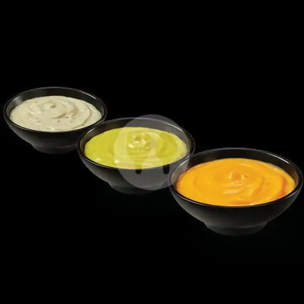 Dips: Creamy Ranch/ Honey Mustard/ Hot Aged Cheddar Cheese | Wingstop, 23 Paskal
