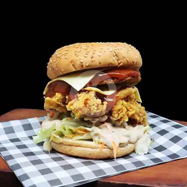 Mumbo Jumbo Chicken Burger | Burger Bros, Ampera