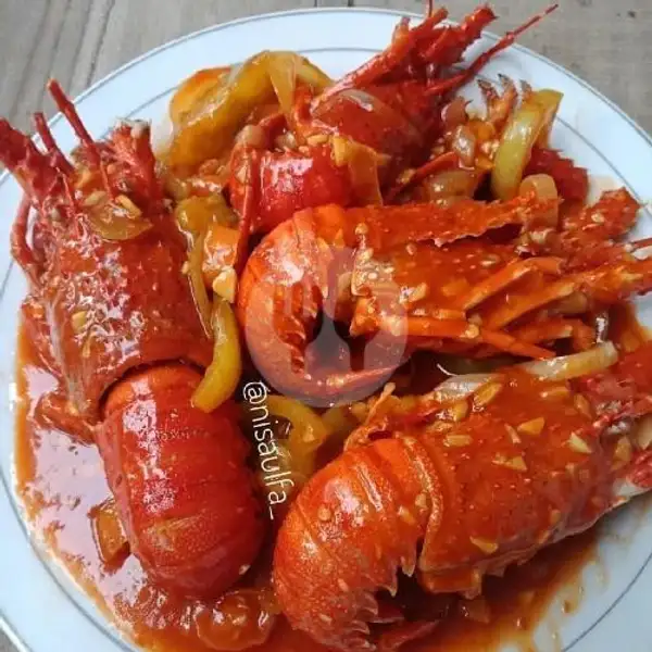 Lobster Uk Sedang Saus Padang | Seafood Jontor Nia, Mulyorejo