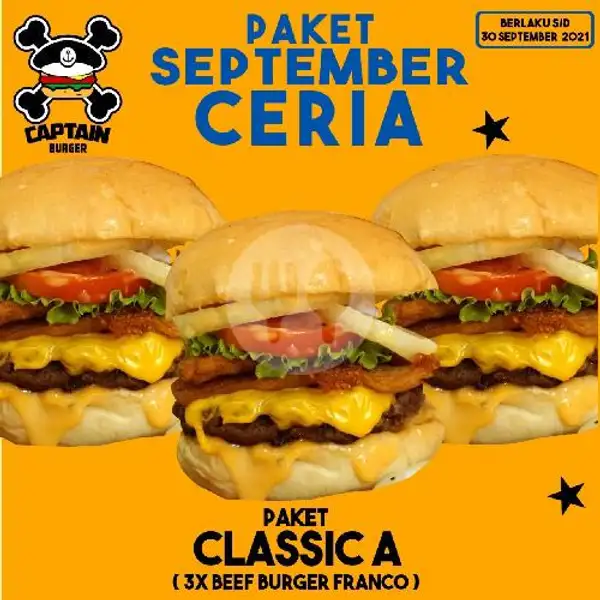 Classic A | Captain Burger, Genteng Biru