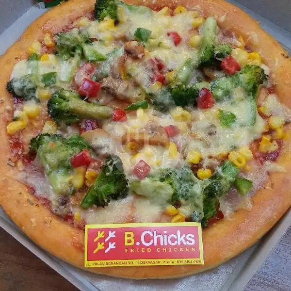 Pizza Sayur | Ayam Goreng B.Chicks, Dauh Puri Klod