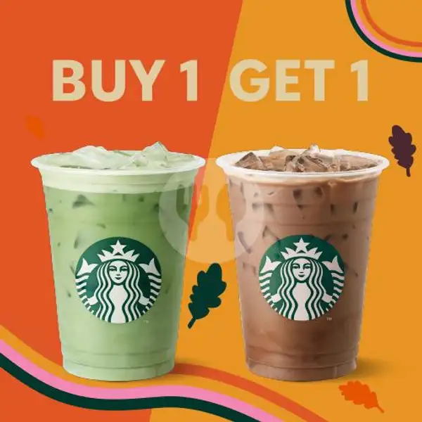 1 Green Tea Latte + 1 Iced Signature Chocolate | Starbucks, DT Bojongsari Sawangan