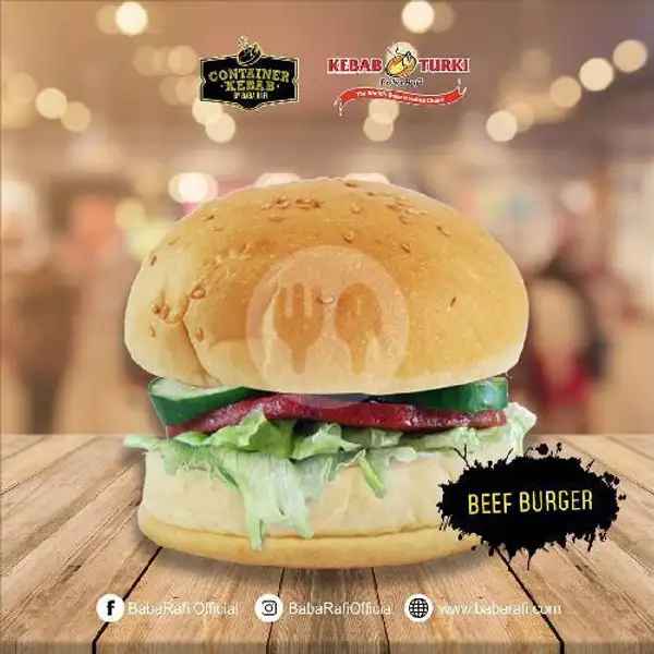 Beef Burger | Kebab Turki Babarafi Limbangan, Bendungan