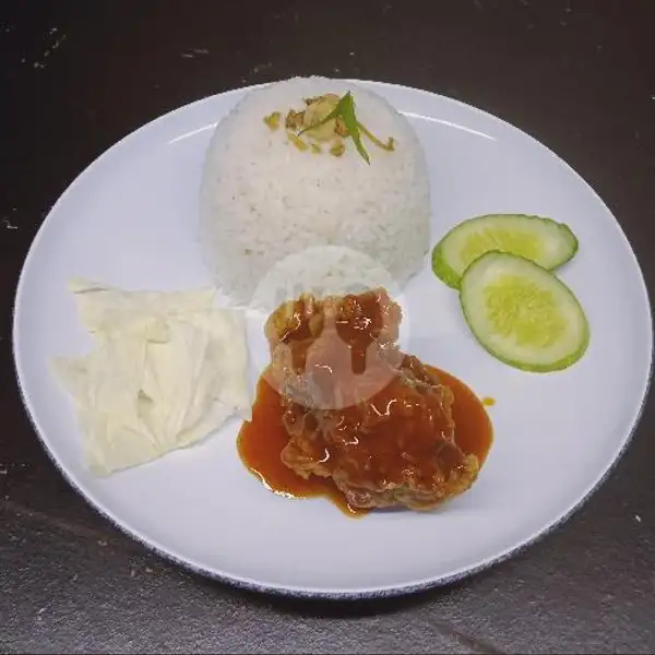 Paket Nasi Ayam Krispi Hot Lava | Jengkol SiUda, Sekeloa Timur