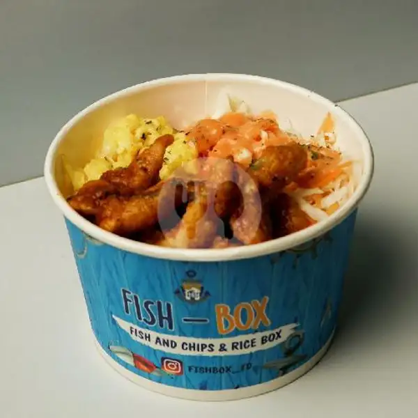 Rice Bowl Fish with Garlic Cheese Sauce | Fish-Box, ITB