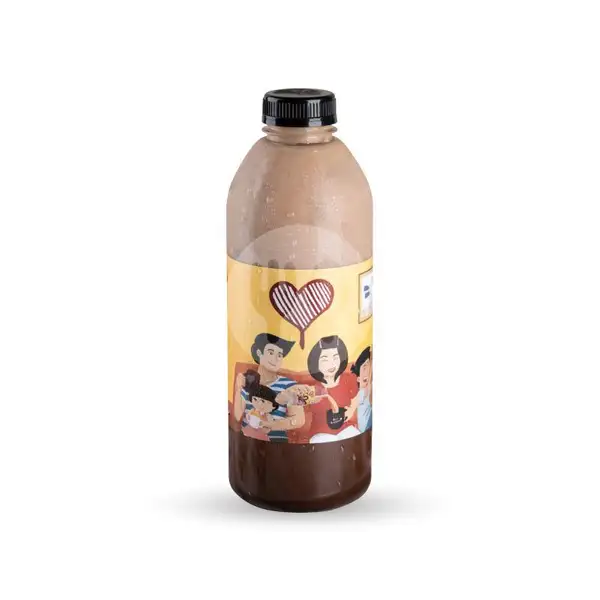 Seliter Hazelnut Choco Milk Tea | Kopi Kenangan x Cerita Roti, D'Mall