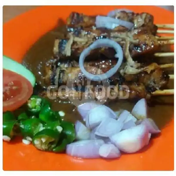 Sate Ayam Campur Lemak + Lontong | Sate Madura Cak Han, Batam