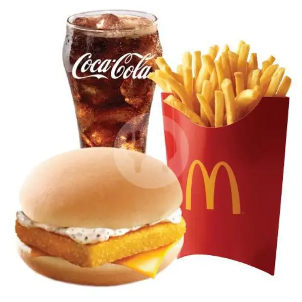 Paket Hemat Fish Fillet Burger, Large | McDonald's, Galuh Mas-Karawang