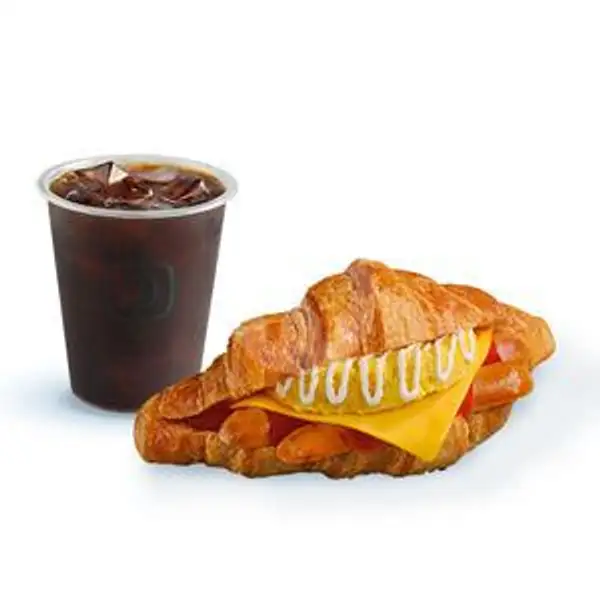 Bundle Sausage & Egg Croissant Sandwich | Fore Coffee, Trans Studio Mall