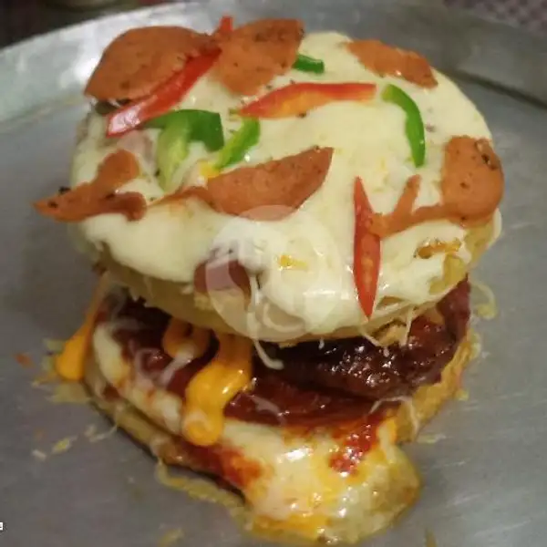 Burger Pizza | Pizza Indi, Temu Putih