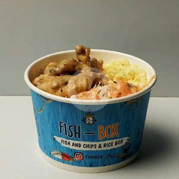 Rice Bowl Chicken with Garlic Cheese Sauce | Fish-Box, ITB