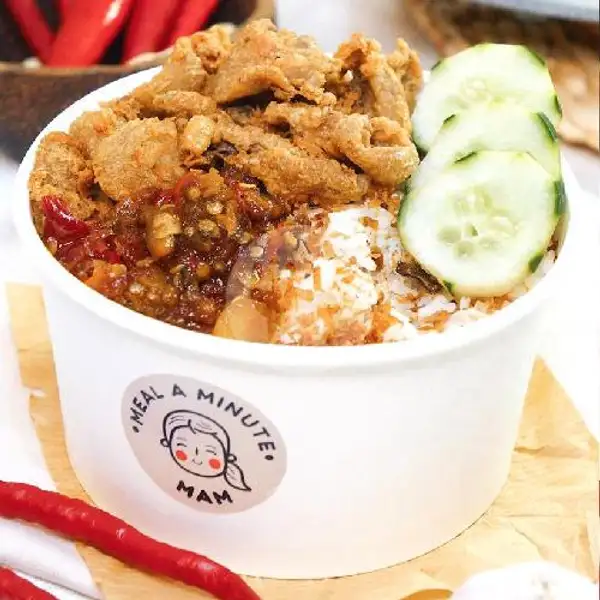 Chicken Skin Rice Bowl with Sambal Mercon | Meal s Minute Rice Bowl, Bali