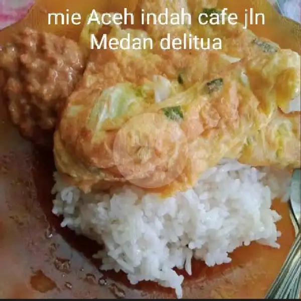 Nasi Putih /Telur Dadar | Mie Aceh Indah Cafe, Deli Tua