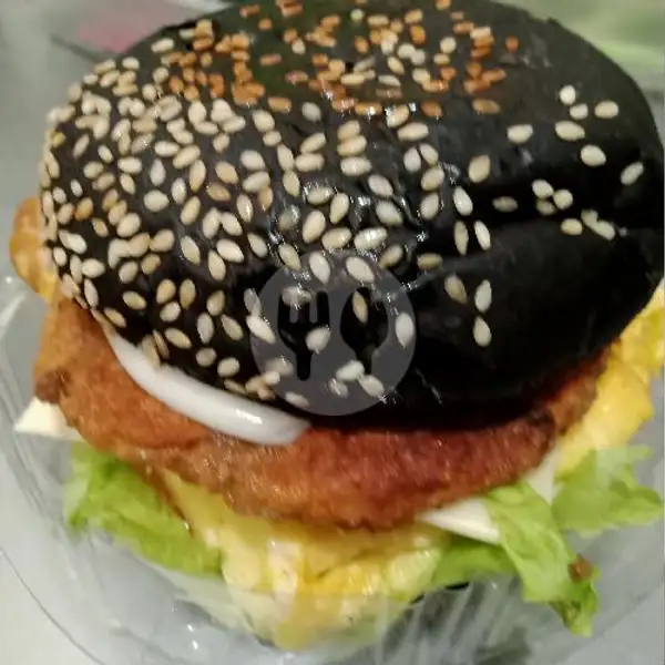 Black Burger Egg Sedang | Black Burger Dan Kebab Al Rayyan, Bulak
