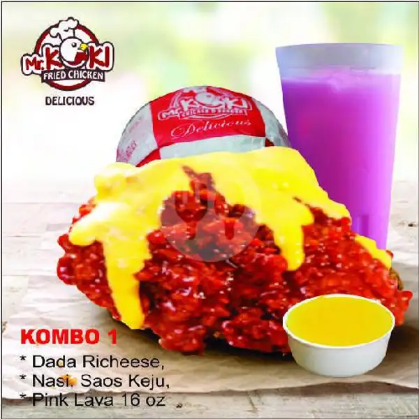 Kombo 1 ( Pilih Level 1 - 3 ) | Mr Koki Fried Chicken, Bukit Kecil