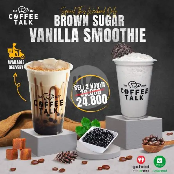 Vanilla Smoothie + Es Brown Sugar | Coffee Talk, sei panas