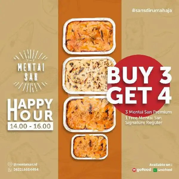 3 Rice Chicken Premium + 1 FREE Rice Chicken Regular | Mentai San, Citarum