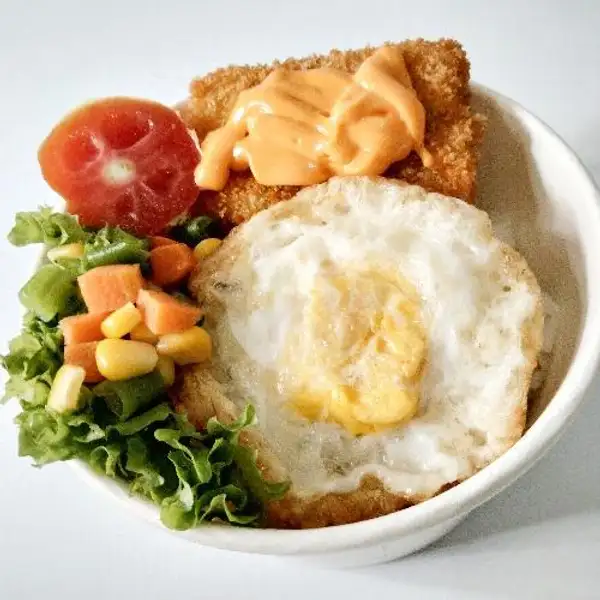 Ricebowl Dory Katsu Sc Pilihan (Cheese/Blackpaper/BBQ/Thousand Island ) | Ricebowl Sakana, Prawiro Sudiyono