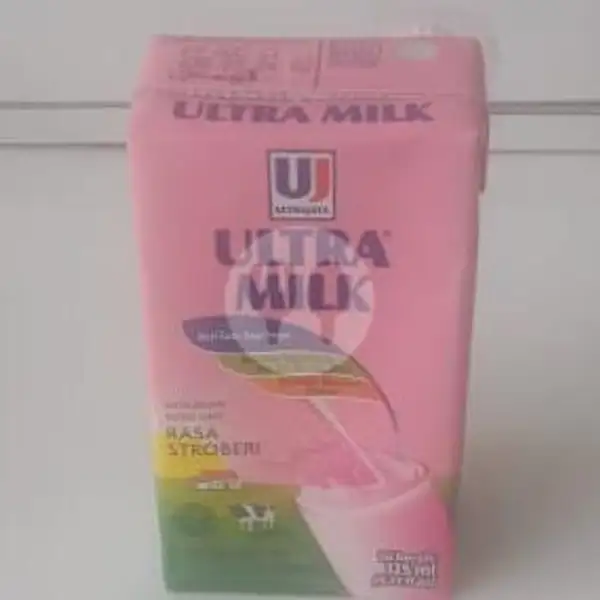 Ultramilk Strawbery 125ml | Tahu Gila, Shihlin Vins, Jus Buah Segar, Pedurungan