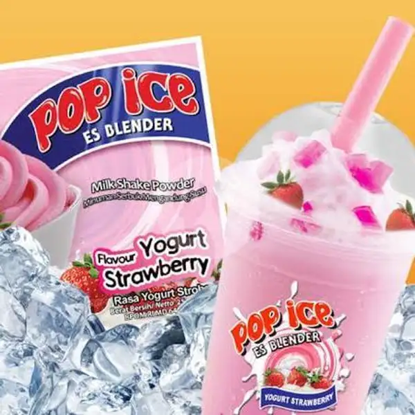 Pop Ice Strawberry Yogurt | Jus Buah Dan Tempura 29, Silikat