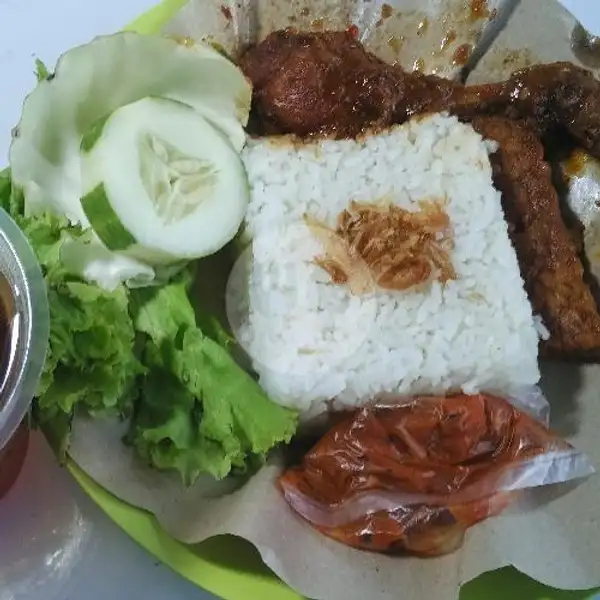 Paket Komplit 3 + Teh | Ayam & Tempe Bakar Din Din, Pondok Kopi