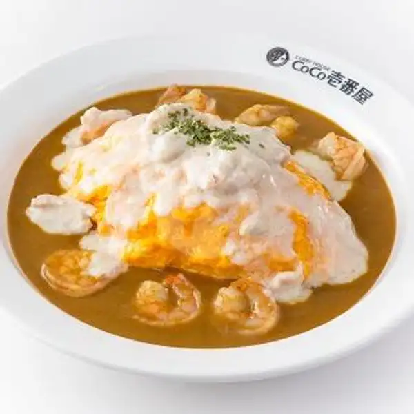Stewed Shrimp & Creamed Chicken Omelette Curry | Curry House Coco Ichibanya, Grand Indonesia