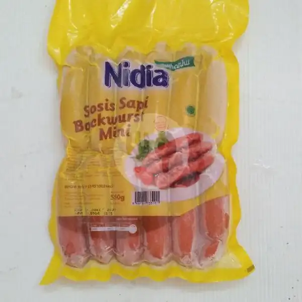 Nidia Sosis Sapi Bockwurst Mini 500 g Isi 12 | Frozza Frozen Food
