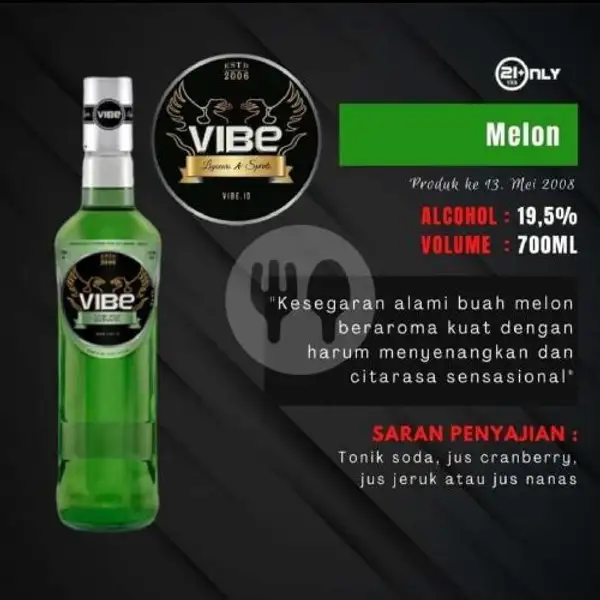 VIBE Melon 700ml | Buka Botol Green Lake