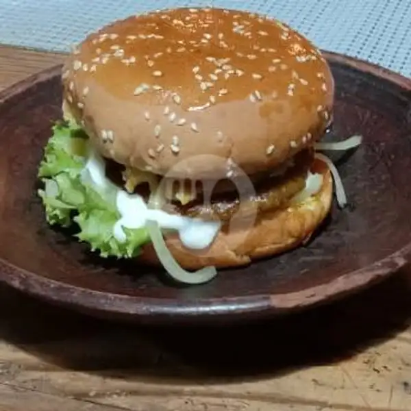 Burger Chicken Crispy | Warung Blasteran - Spesialis Nasi Bakar Dan Burger Sambal Uleg, Jl.Coklat 1