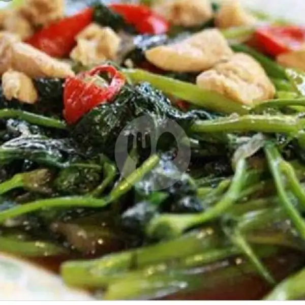 Cah Kangkung + Ayam, | Seafood Aca 48, Daan Mogot