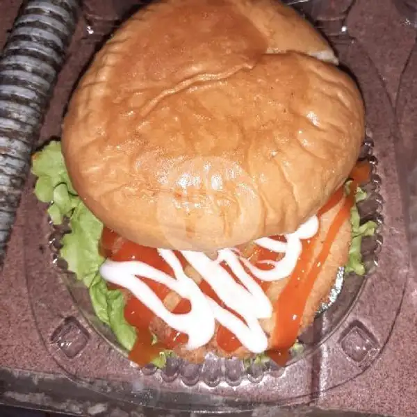Burger Ayam Krispy Keju | Burger Budhe, Gendong Utara