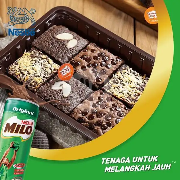 Brownies Sekat + Free Milo | PillowCake, Aceh