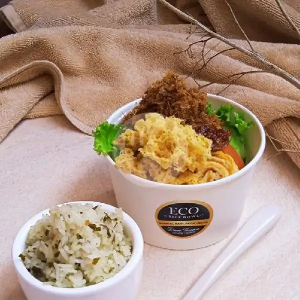 ( 650ml )Rice Bowl,, Ayam Goreng Lengkuas | ECO  KITCHEN Jln Tukad Melangit