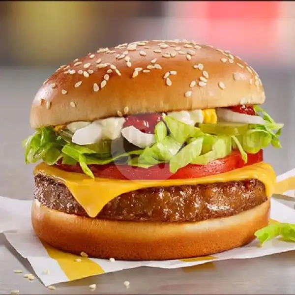 Burger Besar Special Daging Sapi Tebal + Keju | Burger Yola 
