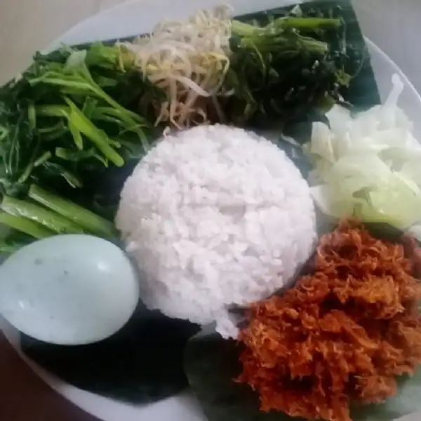 Nasi -sayur+sambal Urap -telor Asin | Tempe Mendoan Dan Pecel Sayur