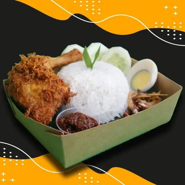Nasi Lemak Fried Chicken | Nasi Lemak Upin-ipin, Nusa Kambangan