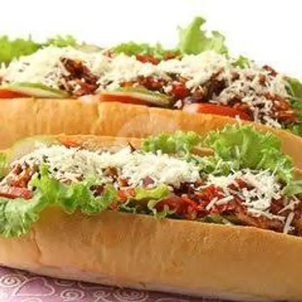 Hotdog (Sosis Jumbo+ Parutan Keju+ Sayuran) | Hotdog Mozarela Kita, Tampan