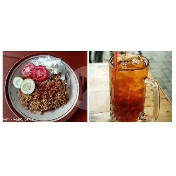 Nasi Goreng Ayam + Es Teh Manis | Tongseng Solo Pak Min