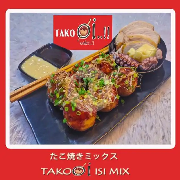 TakoOi..!! isi Mix ( 6 pcs ) | Takoyaki TakoOi..!!
