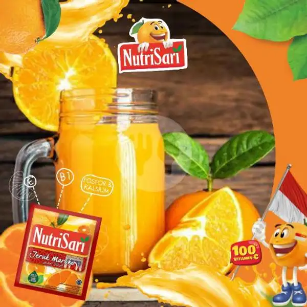 Es Nutrisari Sweet Orange | Nasi Kuning & Nasi Uduk Hade Rasa Bpk.Yunus, Gang Anda