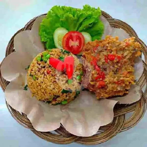 Nasi Goreng Spesial + Ayam Geprek | Nasi Goreng Mang Endin, Lembang
