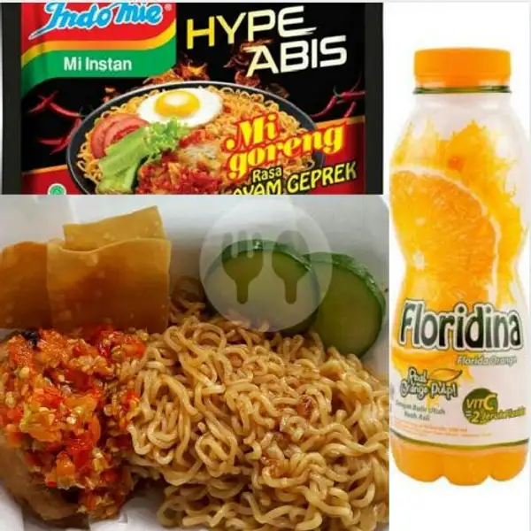 Paket SEGER Mie Hot Spicy Ayam Geprek + Floridina | DAPOER NANG'YA