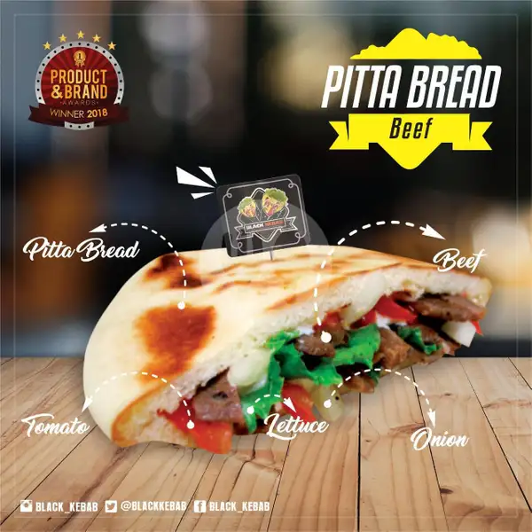 Pitta Bread Beef | Black Kebab, Suryowijayan