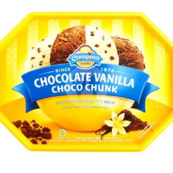 Es Krim Campina Chocolate Vanila Choco Chunk | Frozen Food, Empek-Empek & Lalapan Huma, Pakis