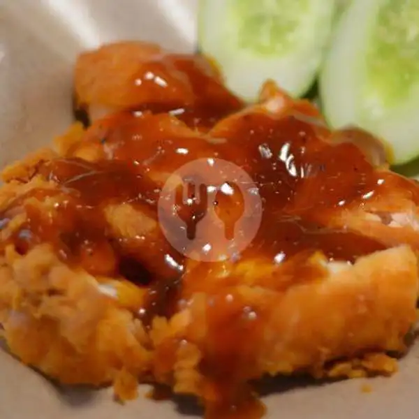 Ayam Geprek Sauce Bbq Spicy Level 1 | Ayam Geprek Gold Chick, Nagoya