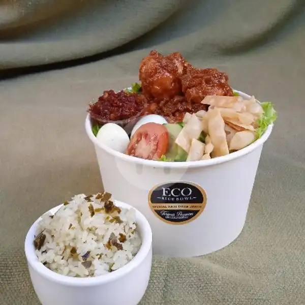 ( 650ml ) Rice Bowl, Bakso Bumbu Merah | Eco Rice Bowl, Tukad Melangit