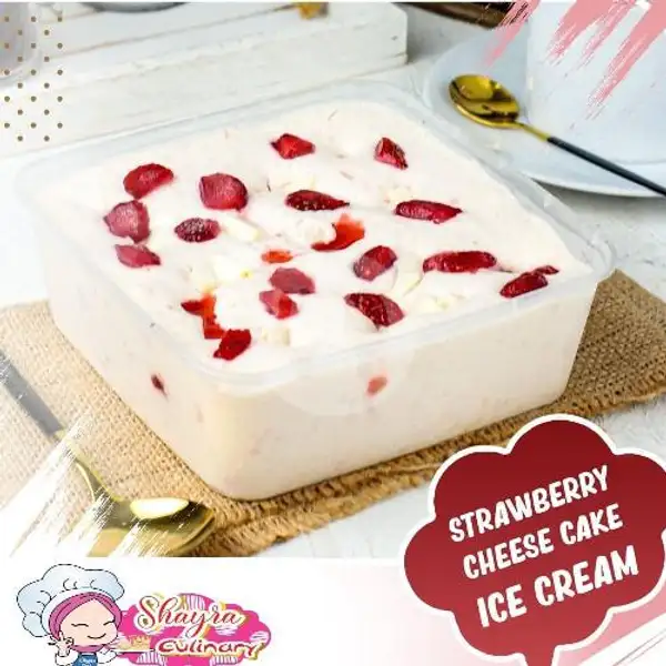 Strawberry Cheese Cake Ice Cream 500ml | Shayra culinary Gading Fajar2
